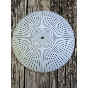 Round 14" White MCM Glass Ceiling Shade Light Dome Atomic Starburst